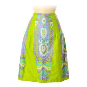 We Heart Vera Patterned Skirt light green and lavender